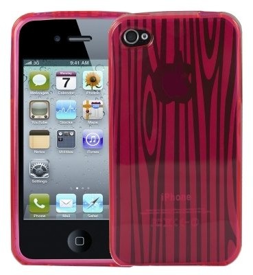 APPLE Logotrans Phaser Series Silikon Schutzhülle für iPhone 4 rosa