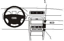 Brodit AB dla Clip do Audi A4 Cabriolet 02-07 853092