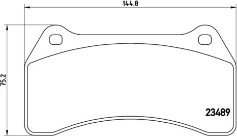 BREMBO Zestaw klocków hamulcowych, hamulce tarczowe P 36 014