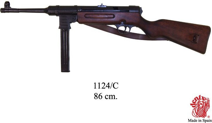 Denix PISTOLET MASZYNOWY - MP41 SCHMEISSER HAENEL Z PASEM REPLIKA KARABINU