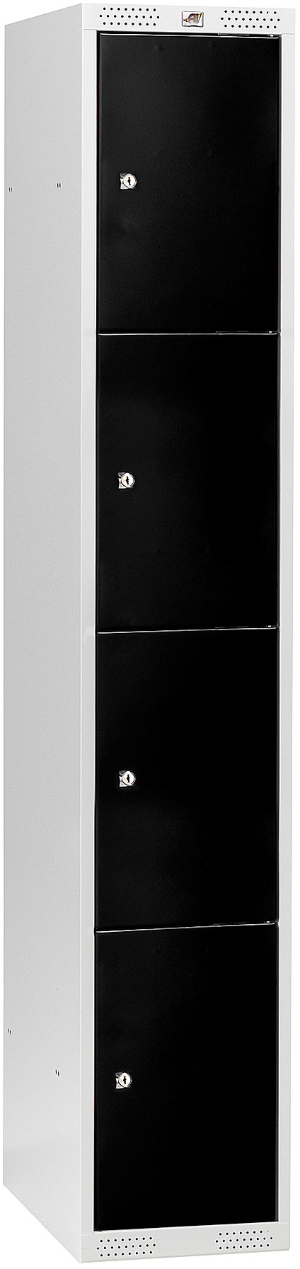 AJ Szafa na rzeczy osobiste z 4 schowkami w pionie 1 moduł 1740x300x550mm c 324036