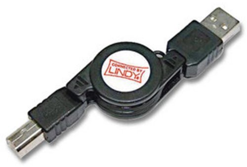 Lindy 31617 zwijany kabel przedłużający Typ A i B (USB 2.0) 31617