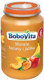 Zdjęcia - Jedzenie dla dzieci i niemowląt BoboVita  Przecier dla niemowląt: Morele. banany i jabłka 