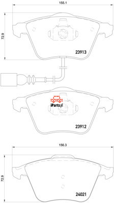 BREMBO Klocki hamulcowe - komplet P 85 129