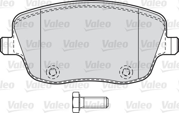 VALEO klocki hamulcowe 598720 598720