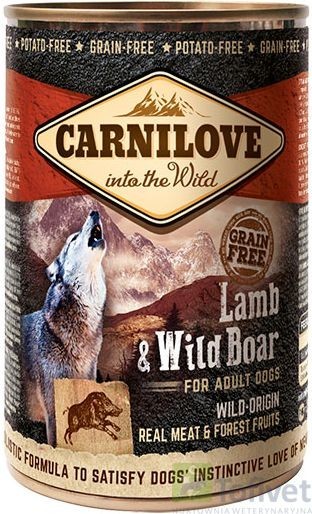 Carnilove Lamb & Wild Boar Adult Jagnięcina Dziczyzna 400G