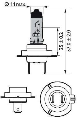 Philips Żarówka, reflektor dalekosiężny 12972XVB1