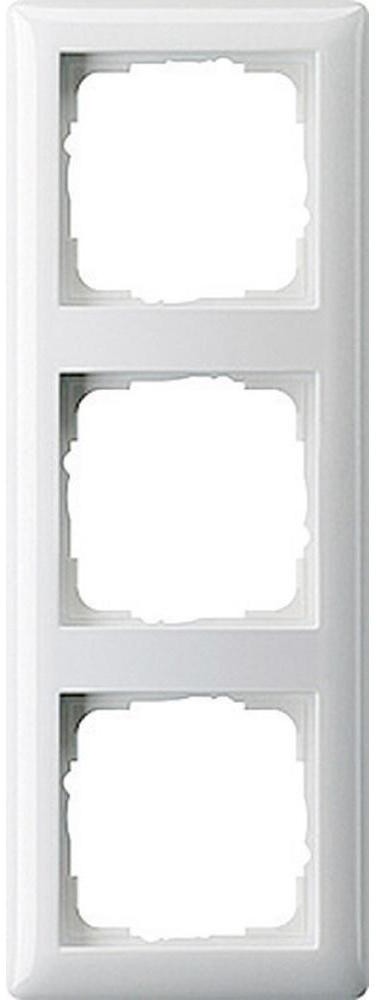 LEDart maskująca 3-drożna Gira 021304 matowa biała