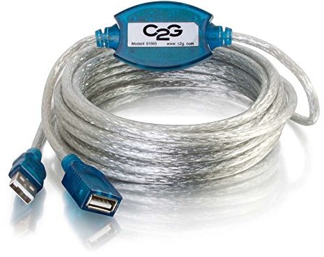 CABLESTOGO Cables To Go 81665 aktywnego kabel przedłużający (USB 2.0, typ A wtyczka na gniazdo USB typu A, 5 m) 81665
