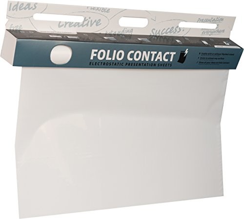 Folio Contact elektrostatyczna tablica kredowa na ścianę, biała, możliwość wielokrotnego zapisywania, bez konieczności stosowania dodatkowych elementów montażowych, przylega do prawie każdej powierzch WB256080