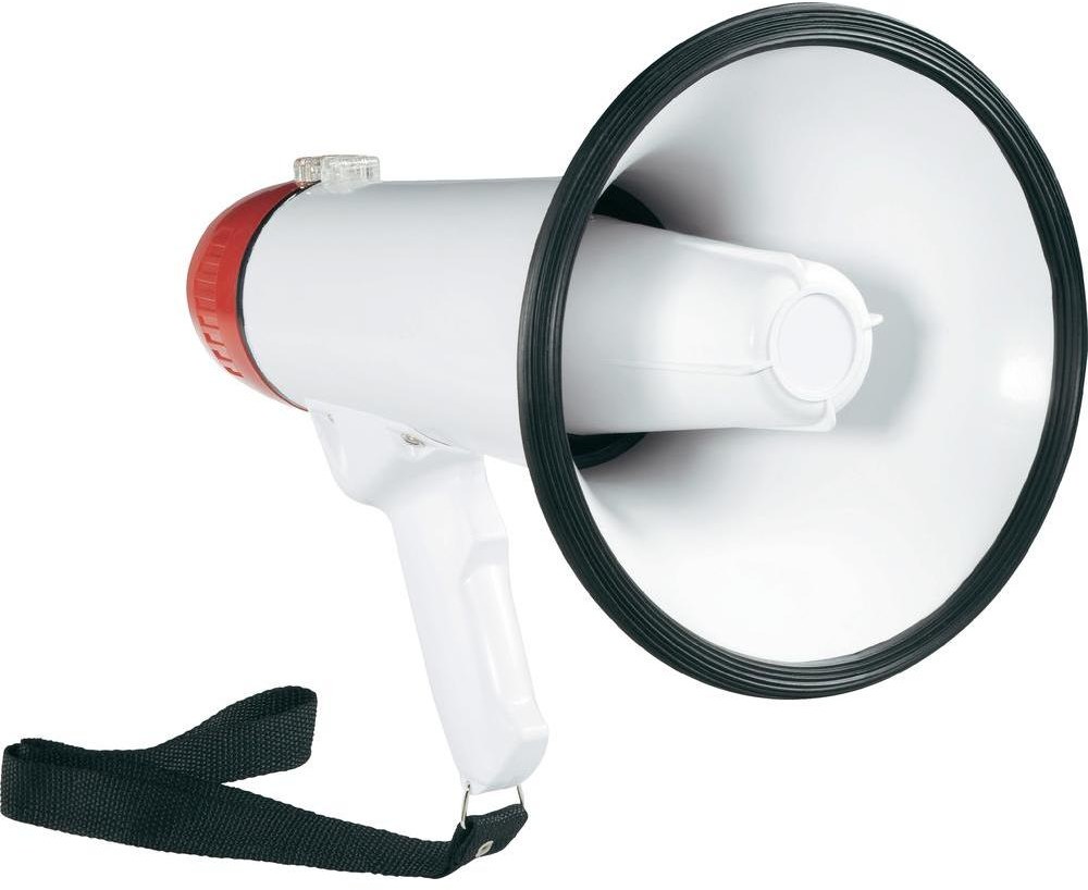 SpeaKa Megafon XB-11SR Moc 25 W Zasięg maksymalny 500 m 225 mm x 330 mm funkcja nagrywania
