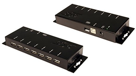 Exsys EXSYS EX-1178 USB 2.0 Hub metalowy z zasilaczem (7 port) 4718359011788