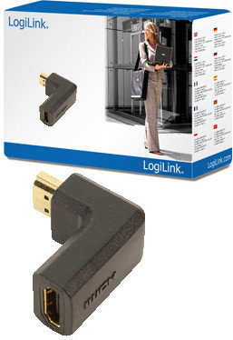 Logilink Kątowy pionowy HDMI żeński - HDMI męski (AH0005)