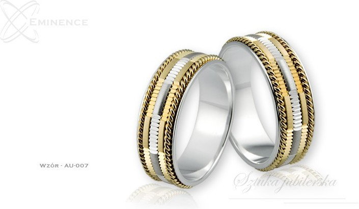 Eminence Obrączki ślubne - wzór Au-007