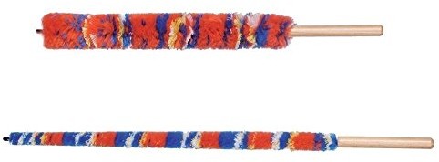 Gewa 756200 wycieraczki do fagot, 2 sztuki, uchwyt drewniany, mikrofaza E5490