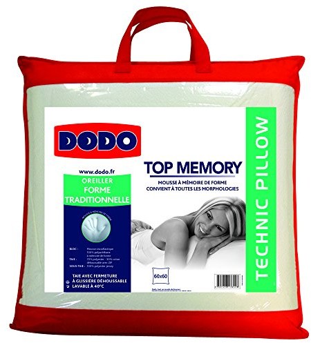 Dodo topmemory poduszka wykonana z Memory-Foam, 60 x 60 cm, biały Topmemory 60x60