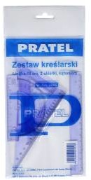 Pratel Zestaw kreślarski z linijką 16cm - AMEX052 NB-6174