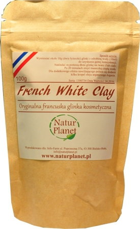 Natur Planet Francuska Glinka Kosmetyczna Biała 100g
