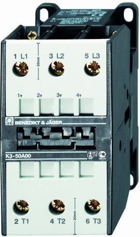 Benedict&Jager Stycznik 3-polowy 22kW 50A 230V AC K3-50A00 230