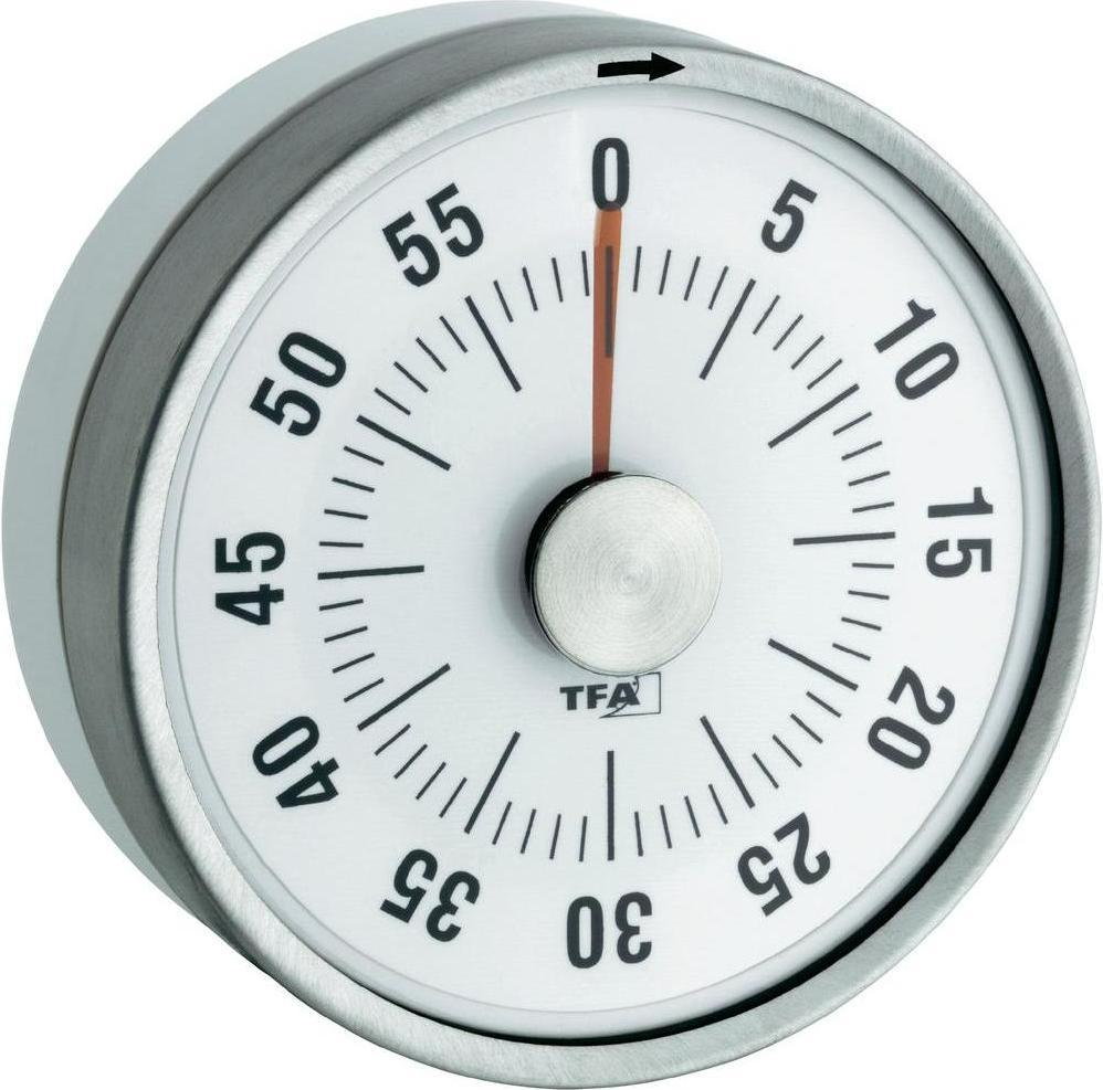 TFA Minutnik 38-1028-02 60 min. biały