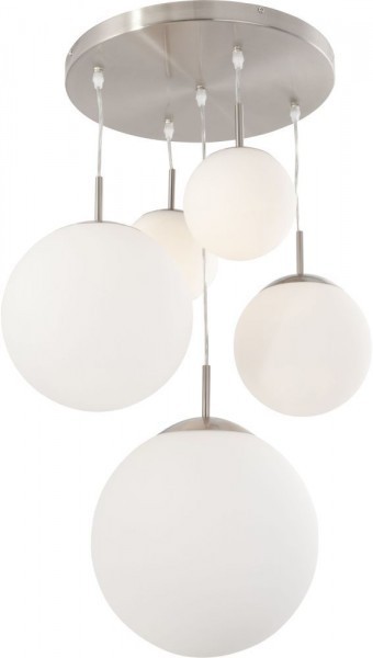 Steinhauer BOLLIQUE lampa sufitowa Stal nierdzewna, 5-punktowe 7376ST