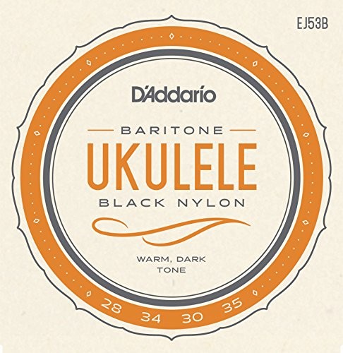 D'Addario dadd ario ej53b Pro-Arte rectified Nylon-baryton Ukulele komplet strun Czarny EJ53B