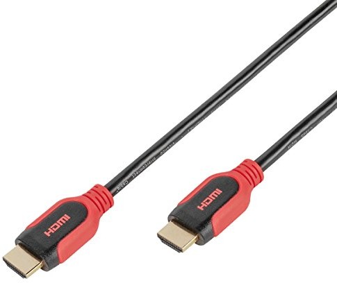 Vivanco PRO 14hdhd 075pb High Speed   HDMI z Ethernet (zwrotny kanał audio) czerwony/czarny 4008928429558
