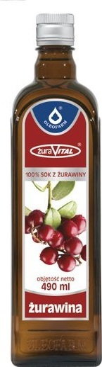 Oleofarm Sp. z o.o. Sok z żurawiny ŻuraVital 490 ml