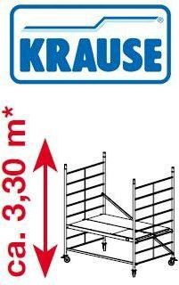 Krause Rusztowanie jezdne, aluminiowe o szerokiej konstrukcji ProTec XXL 3.3m ro
