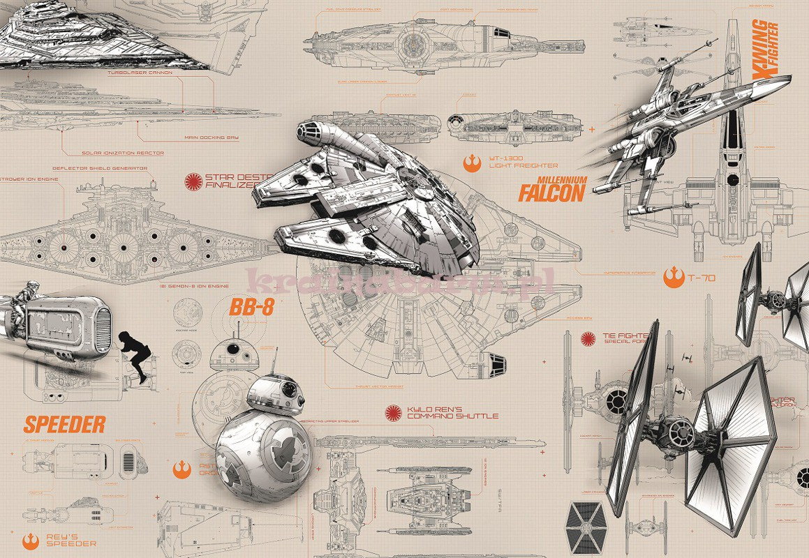 Komar Fototapeta 8-493 Blueprints