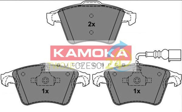 KAMOKA Zestaw klocków hamulcowych, hamulce tarczowe JQ1013286