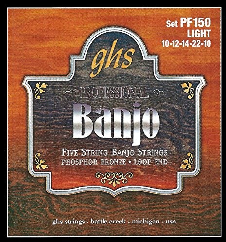 ghs GHS PF 150 Light Banjo fosforu z brązu (5-String) PF150