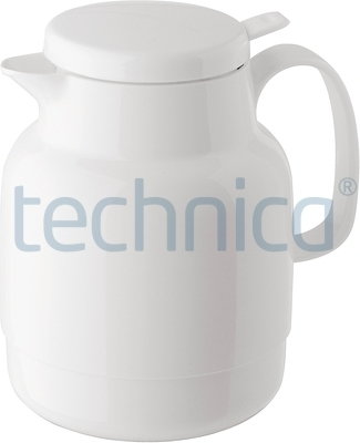 Helios Termos z tworzywa, z pokrywką 1,3 l, biały | , Mondo Push HELIOS-3145-001