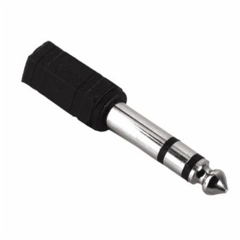 Hama adapter jack 6,3mm stereo wt. - jack 3,5mm stereo gn. 43368