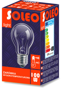 Soleo Żarówka wysokotemperaturowa ŻARÓWKA WYSOKOTEMPERATUROWA 100W E27 wszystko dla domu i biura! WST-0008
