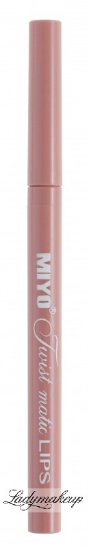Pierre Rene MIYO - Twist matic LIPS - Creamy lipliner super soft - LONGLASTING - Automatyczna kredka do ust - 08 DIRTY PINK MTML531-08 DIRTY PINK