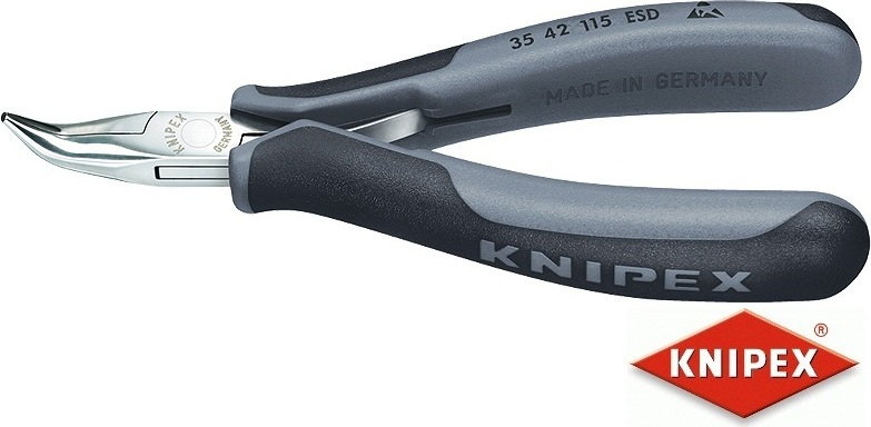 Knipex szczypce ESD dla elektroników, dwukomponentowe (35 42 115 ESD)