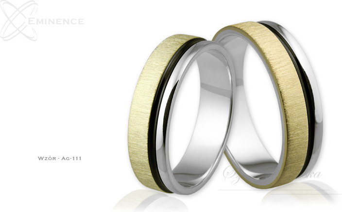 Eminence Obrączki srebrne - wzór Ag-111