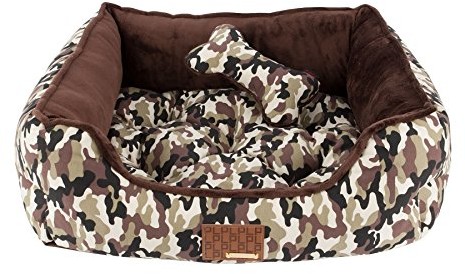 Puppia Paqa-Au1431 Hunde Bett, Legend, Camo, Medium