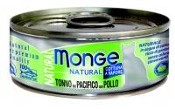 Monge Natural tuńczyk z kurczakiem  24 x 80 g