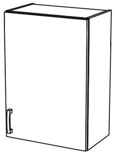 Szafka kuchenna wisząca 1-drzwiowa City W-45 biała