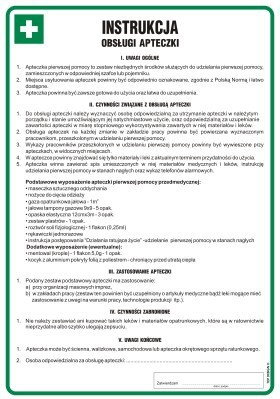 TD DD005 Instrukcja obsługi apteczki
