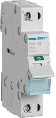 Hager Modułowy rozłącznik izolacyjny SBN132 32A 1P SBN132