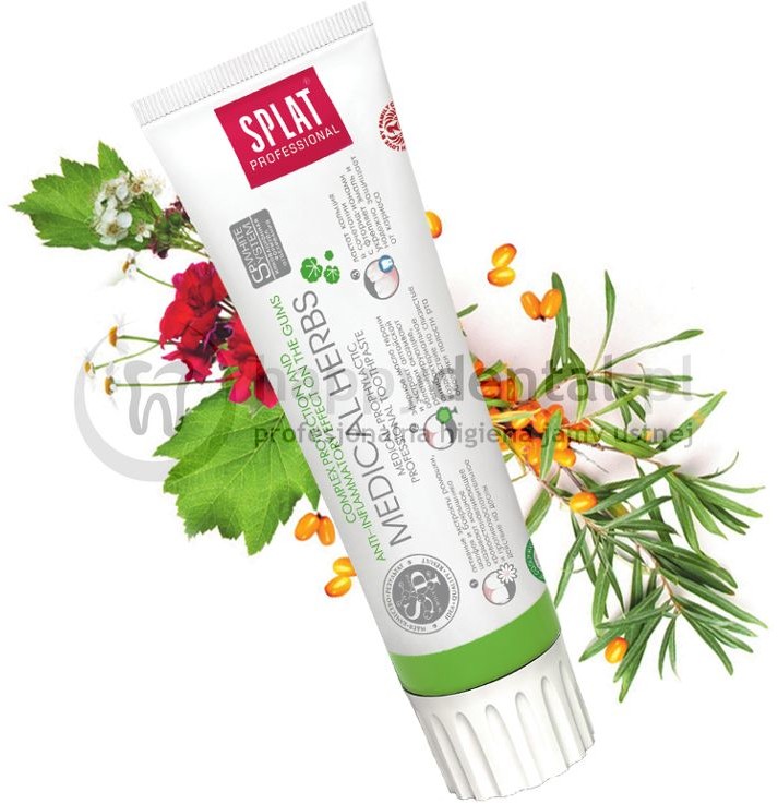 Splat Kosmetika SPLAT Professional MEDICAL HERBS 100ml - bio-aktywna pasta do zębów zapewniająca kompleksową ochronę zębów i dziąseł - NOWOŚĆ!