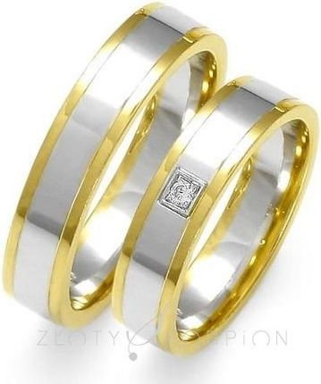 Złoty Skorpion Obrączki ślubne - wzór Au-OE35