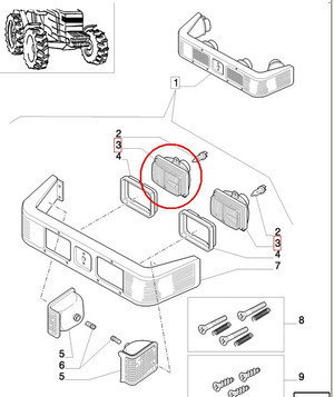 CNH LAMPA PRZEDNIA PRAWA 82014129