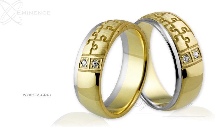 Eminence Obrączki ślubne - wzór Au-493