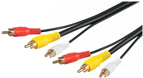 Wentronic AUDIO/VIDEO (3 X wtyczka cinch na 3 X wtyk cinch) 15 m czarny 50342
