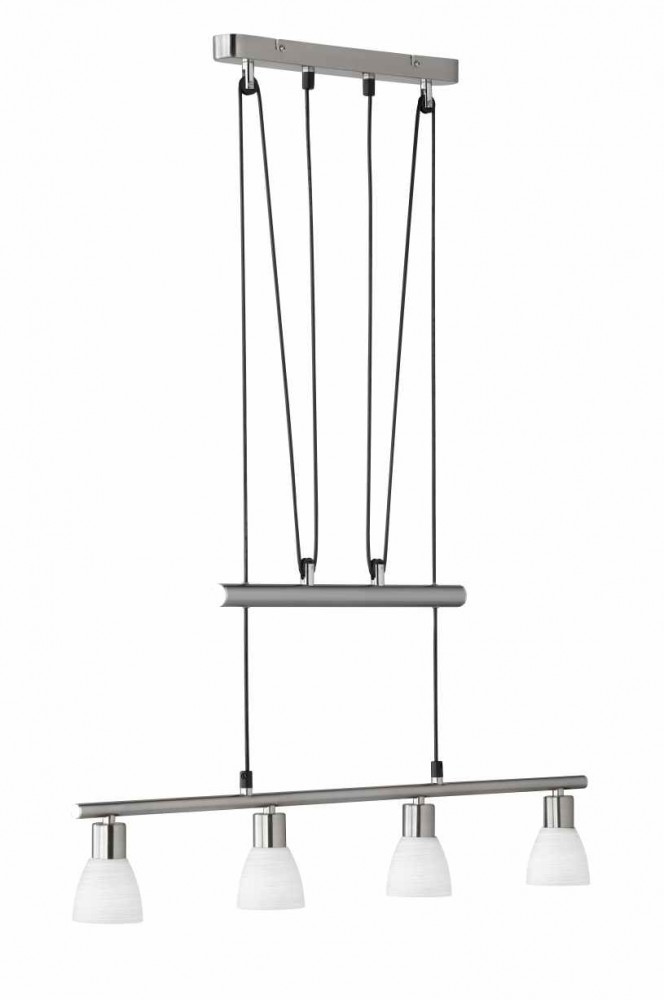 Trio CARICO lampa wisząca LED Nikiel matowy, 4-punktowe 371510407