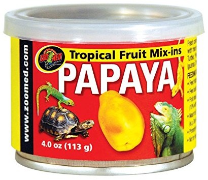 Zoo Med Tropical Fruit Mix-Ins Papaya 3 X 95G, 3Er Pack Ergänzungsfuttermittel Für Reptilien